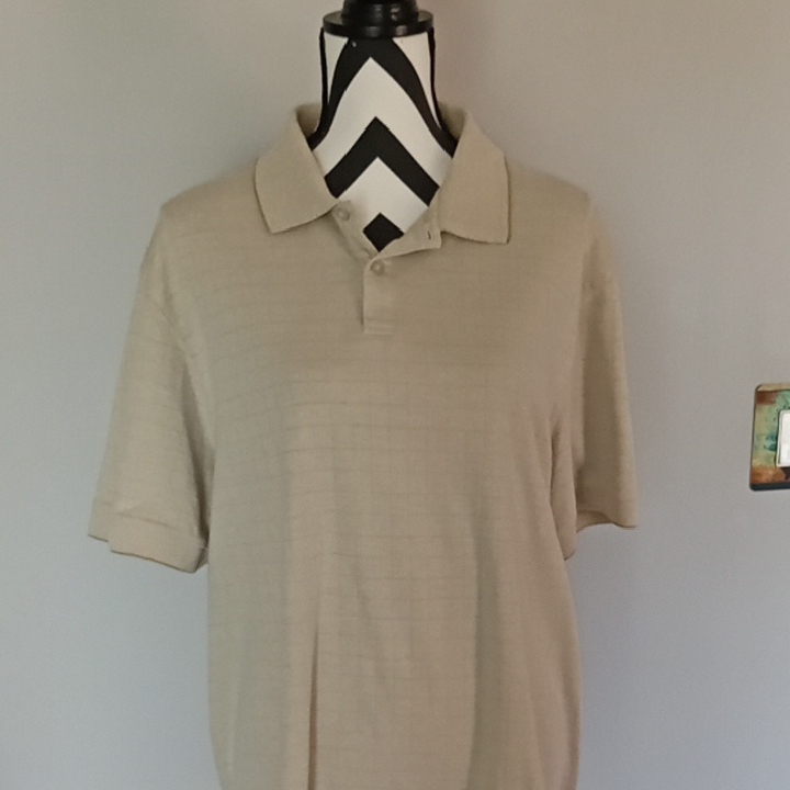 Men's Beige Polo Shirt